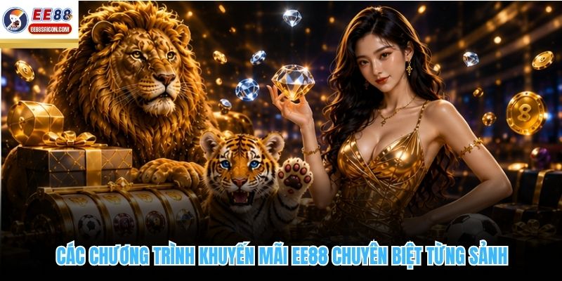 Các chương trình khuyến mãi EE88 chuyên biệt từng sảnh