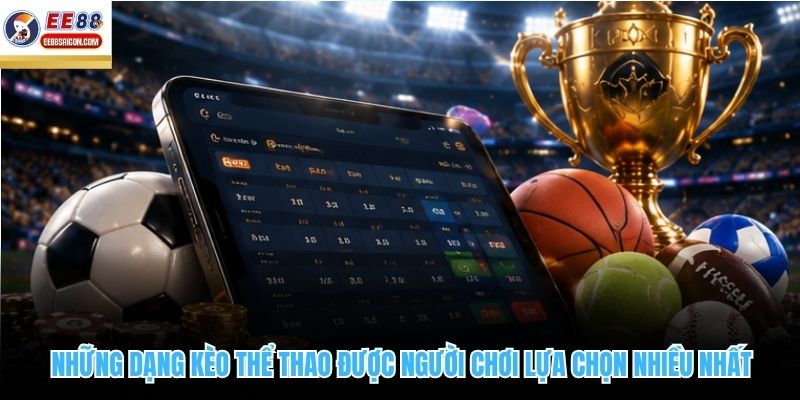 Những dạng kèo thể thao được người chơi lựa chọn nhiều nhất